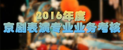 大鸡吧日批视频在线免费观看国家京剧院2016年度京剧表演专业业务考...